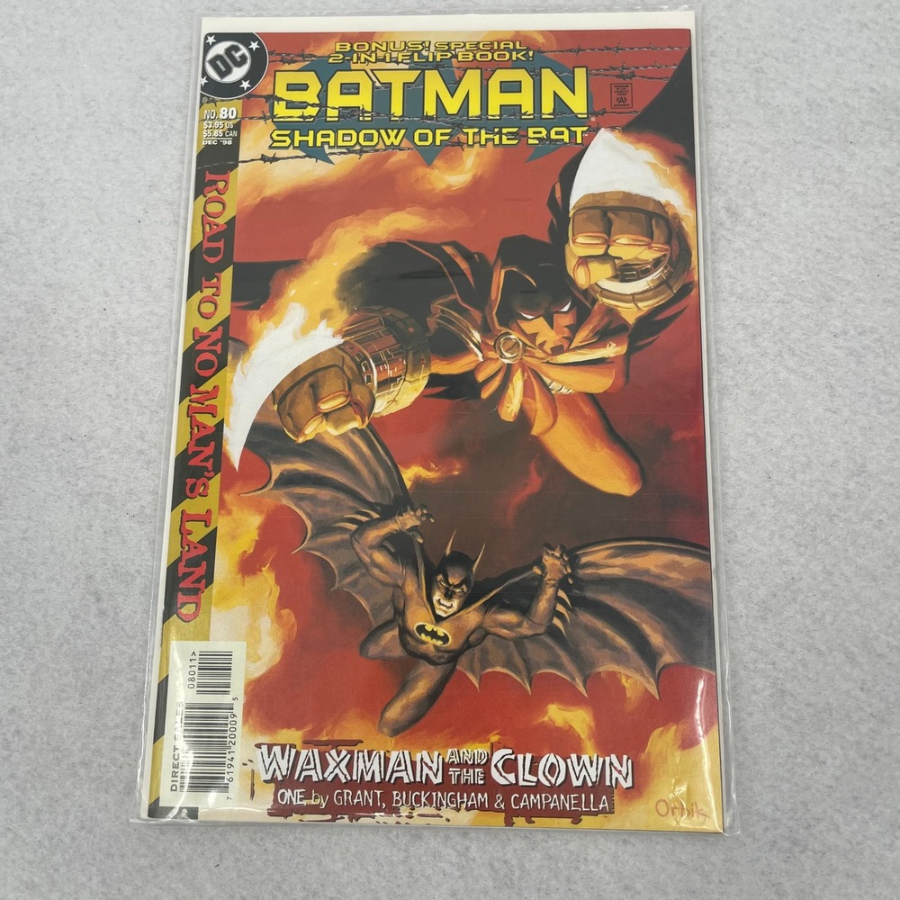 Batman Shadow of the Bat 80 Azrael Agent of the Bat 47 DC Comics 1998 Flip Book